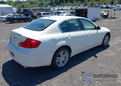 2012 Infiniti G25X z USA, uszkodzony, nr VIN JN1DV6AR3CM860915